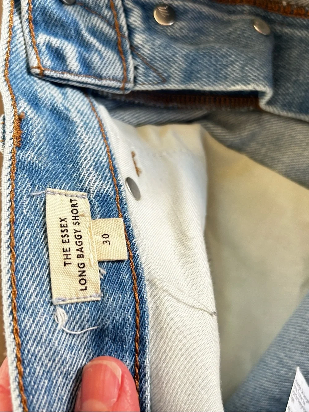 Madewell Essex Long Baggy Short size 30